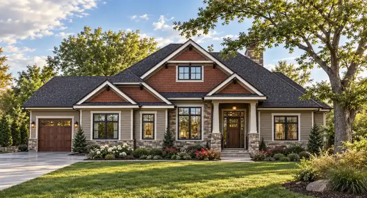 Bungalow house plans 7-961 - front exterior, 2,208 sq ft, 2 bed, 2 bath house plans | Monster House Plans