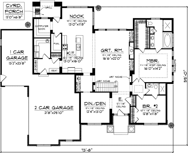 Main Floor Plan: 7-961