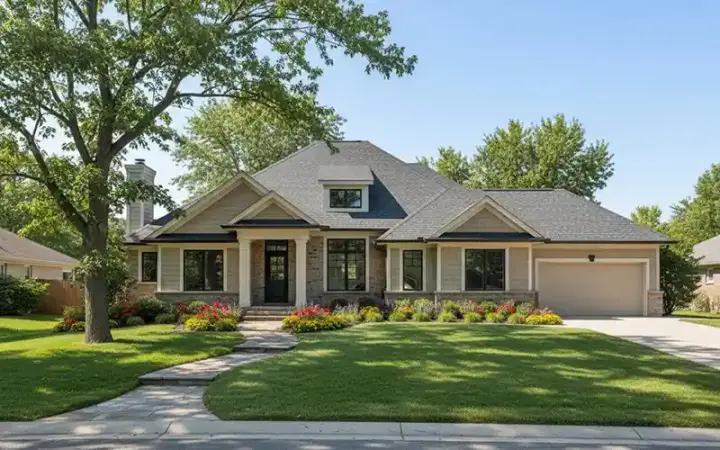 Craftsman house plans 7-963 - front exterior, 2,316 sq ft, 3 bed, 2 bath house plans | Monster House Plans