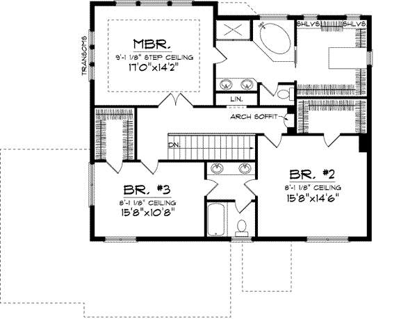 Upper/Second Floor Plan: 7-967