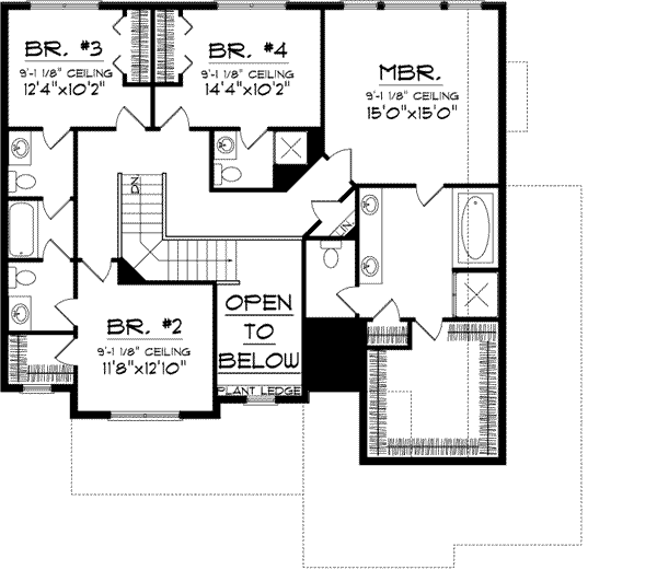 Upper/Second Floor Plan: 7-968