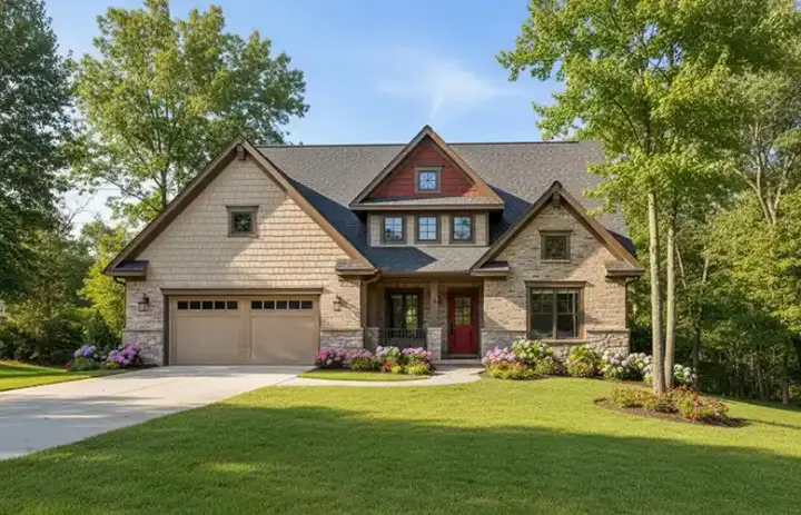 Bungalow house plans 7-973 - front exterior, 2,865 sq ft, 4 bed, 4 bath house plans | Monster House Plans