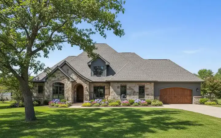 French Country house plans 7-975 - front exterior, 3,026 sq ft, 4 bed, 3 bath house plans | Monster House Plans