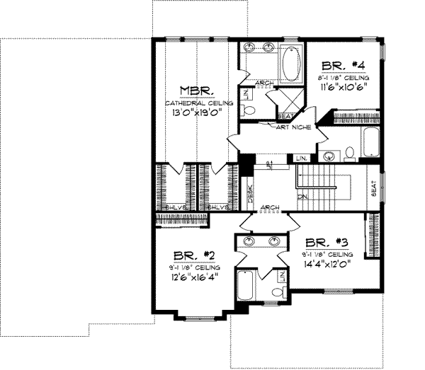 Upper/Second Floor Plan: 7-978