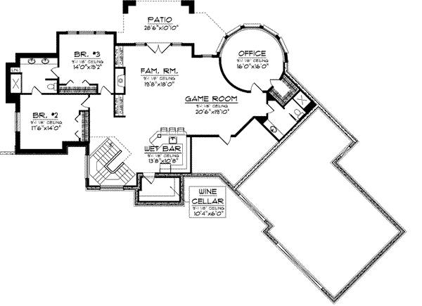 Lower Floor Plan: 7-987