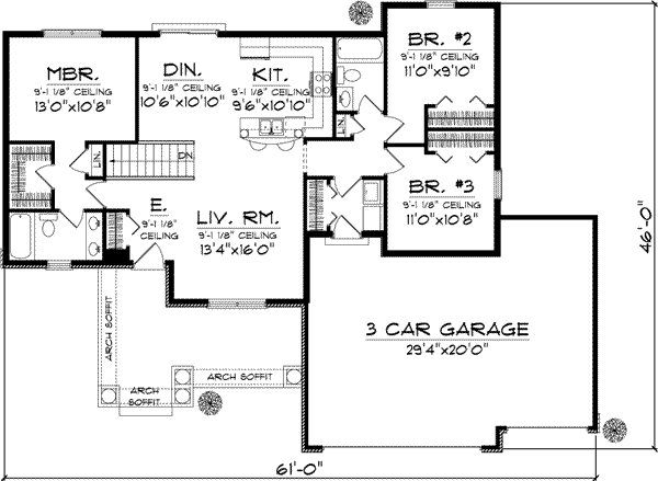 Main Floor Plan: 7-990