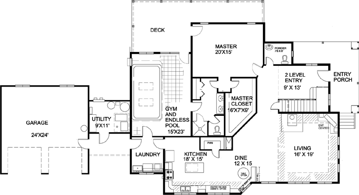 Main Floor Plan: 70-104