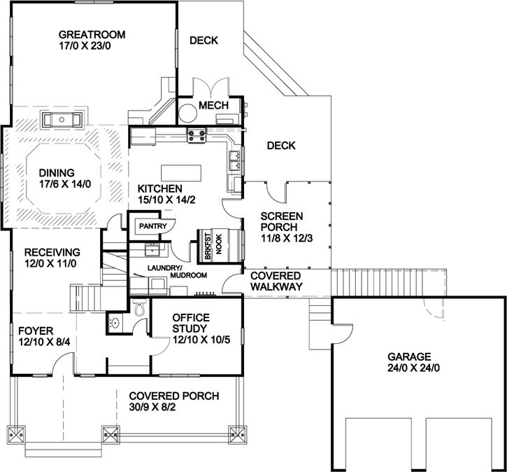 Main Floor Plan: 70-105