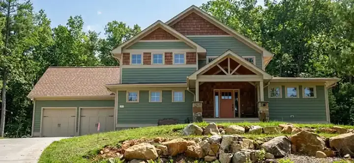 Craftsman house plans 70-106 - front exterior, 2,905 sq ft, 4 bed, 2 bath house plans | Monster House Plans