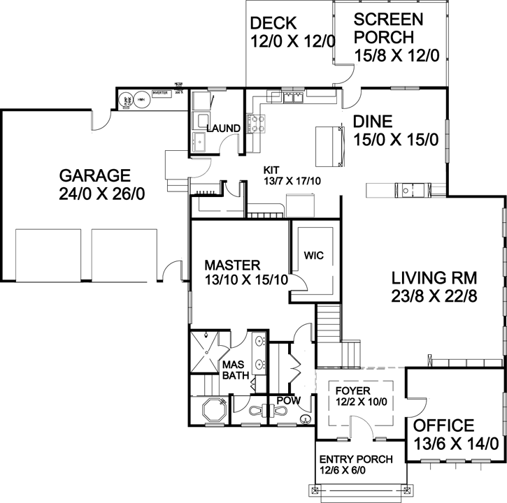 Main Floor Plan: 70-106