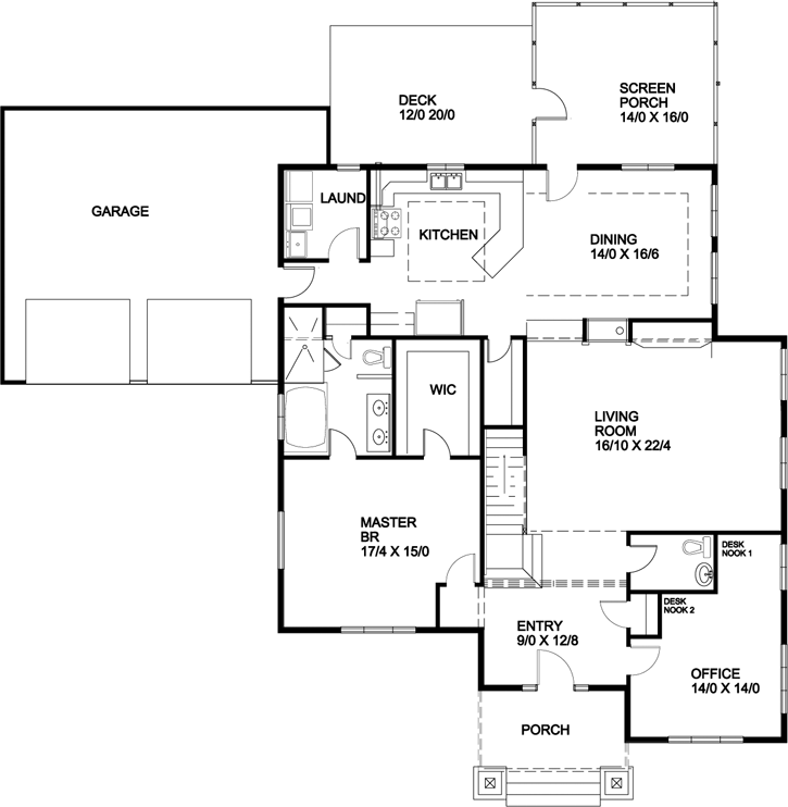 Main Floor Plan: 70-107