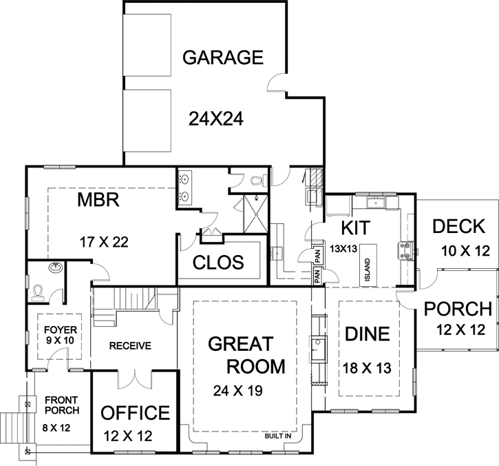 Main Floor Plan: 70-110