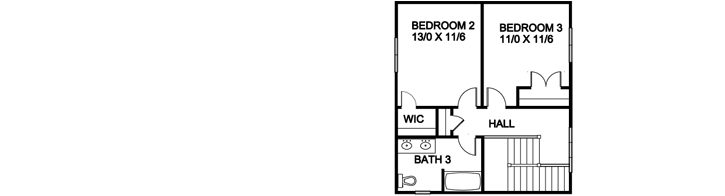 Upper/Second Floor Plan: 70-112