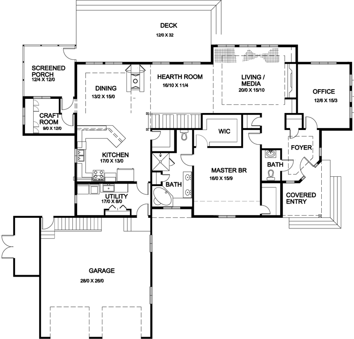 Main Floor Plan: 70-114