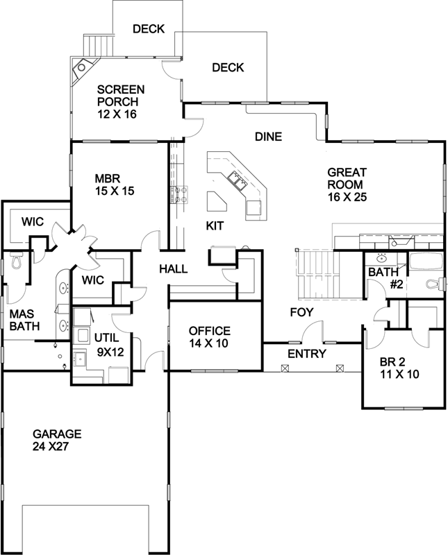 Main Floor Plan: 70-115