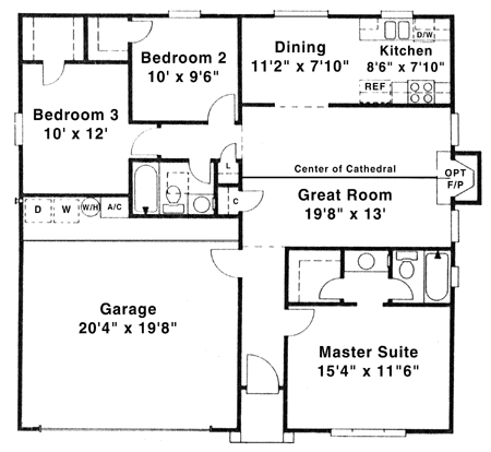 Main Floor Plan: 71-104