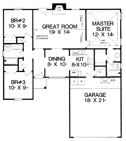 Main Floor Plan: 71-106
