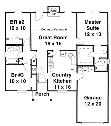 Main Floor Plan: 71-107