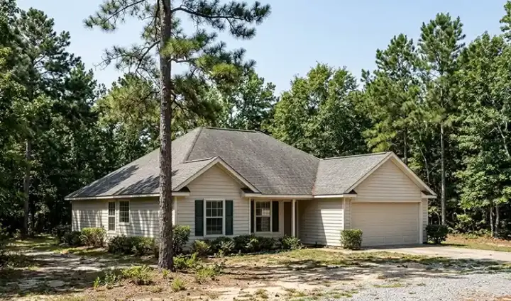 Traditional house plans 71-108 - front exterior, 1,219 sq ft, 3 bed, 2 bath house plans | Monster House Plans