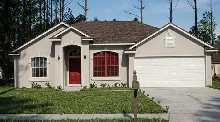European house plans 71-109 - front exterior, 1,229 sq ft, 3 bed, 2 bath house plans | Monster House Plans