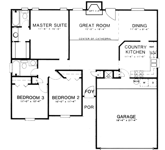Main Floor Plan: 71-110