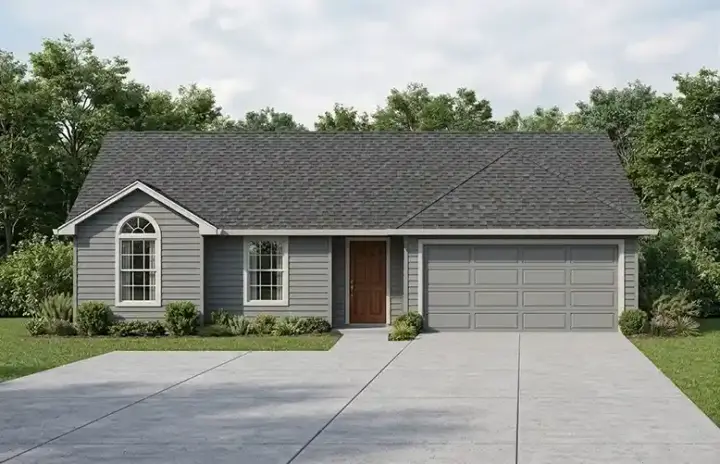 Traditional house plans 71-111 - front exterior, 1,253 sq ft, 3 bed, 2 bath house plans | Monster House Plans