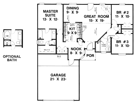 Main Floor Plan: 71-117