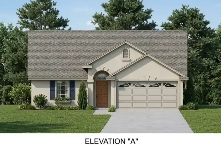 Traditional house plans 71-123 - front exterior, 1,362 sq ft, 3 bed, 2 bath house plans | Monster House Plans
