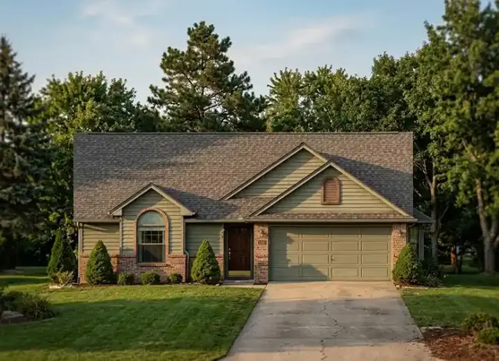 Traditional house plans 71-136 - front exterior, 1,430 sq ft, 3 bed, 2 bath house plans | Monster House Plans