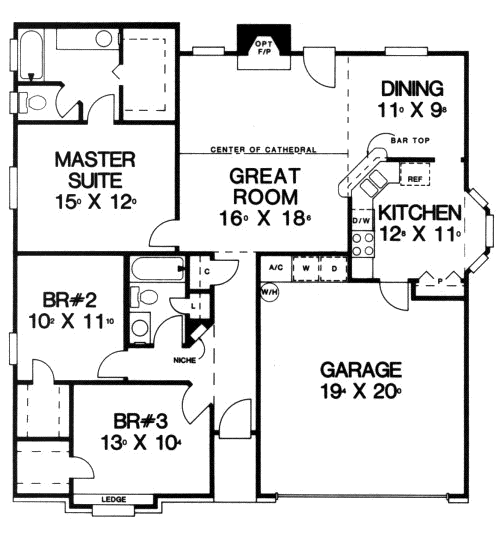 Main Floor Plan: 71-136