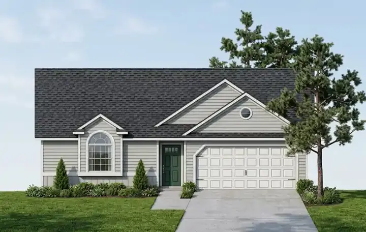 Traditional house plans 71-147 - front exterior, 1,479 sq ft, 3 bed, 2 bath house plans | Monster House Plans