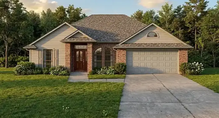 Traditional house plans 71-149 - front exterior, 1,482 sq ft, 3 bed, 2 bath house plans | Monster House Plans