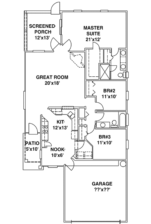 Main Floor Plan: 71-154