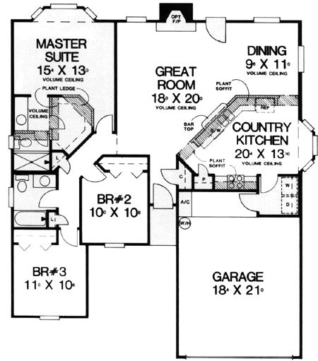 Main Floor Plan: 71-155