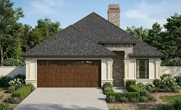 Traditional house plans 71-158 - front exterior, 1,519 sq ft, 3 bed, 2 bath house plans | Monster House Plans