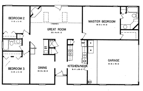 Main Floor Plan: 71-166