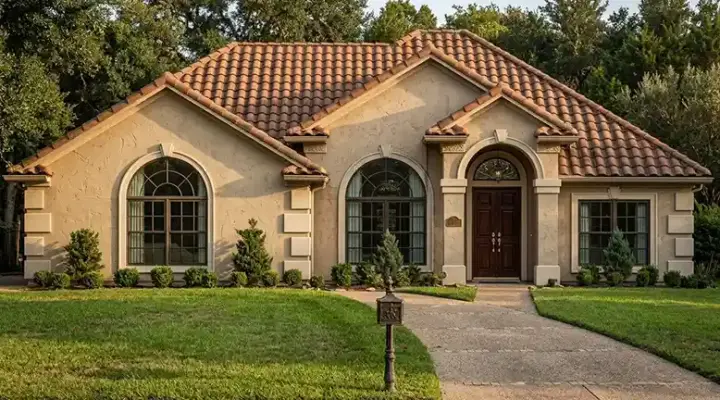 Sunbelt house plans 71-176 - front exterior, 1,613 sq ft, 3 bed, 2 bath house plans | Monster House Plans