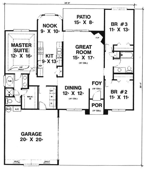Main Floor Plan: 71-176