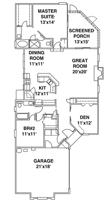 Main Floor Plan: 71-181