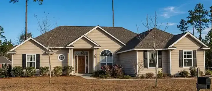 Traditional house plans 71-195 - front exterior, 1,723 sq ft, 3 bed, 2 bath house plans | Monster House Plans