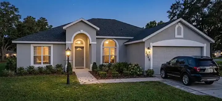 Sunbelt house plans 71-196 - front exterior, 1,725 sq ft, 3 bed, 2 bath house plans | Monster House Plans