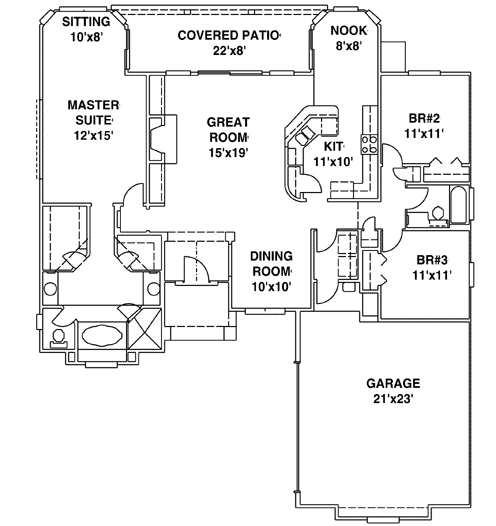 Main Floor Plan: 71-211