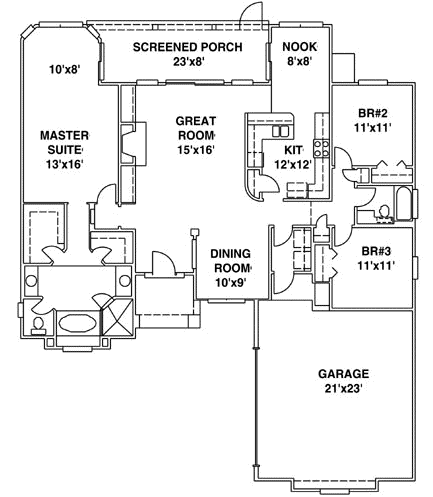 Main Floor Plan: 71-213