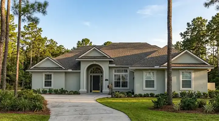 Traditional house plans 71-217 - front exterior, 1,837 sq ft, 3 bed, 2 bath house plans | Monster House Plans