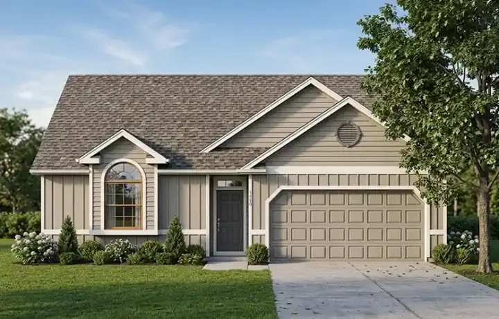 Traditional house plans 71-225 - front exterior, 1,854 sq ft, 3 bed, 2 bath house plans | Monster House Plans