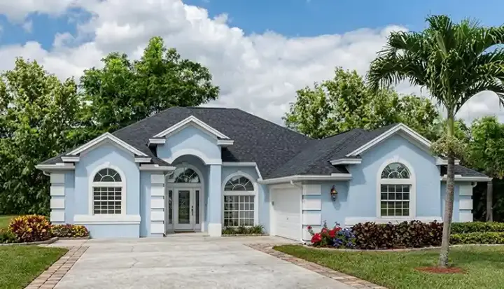 Mediterranean house plans 71-250 - front exterior, 1,987 sq ft, 4 bed, 2 bath house plans | Monster House Plans