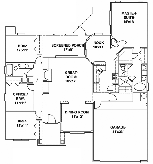 Main Floor Plan: 71-254