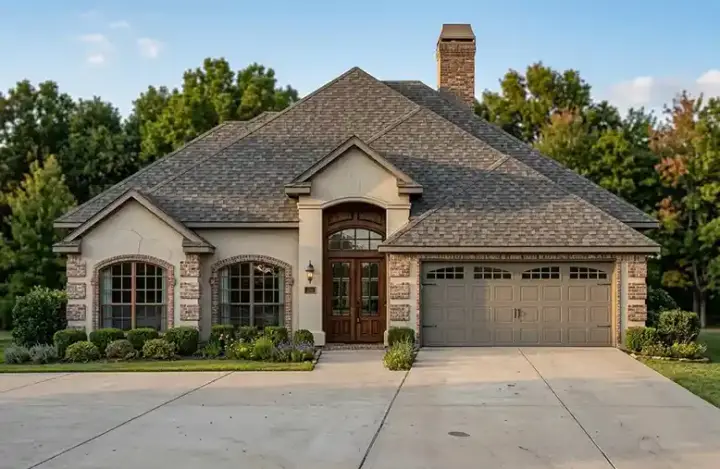 Mediterranean house plans 71-259 - front exterior, 2,026 sq ft, 4 bed, 2 bath house plans | Monster House Plans