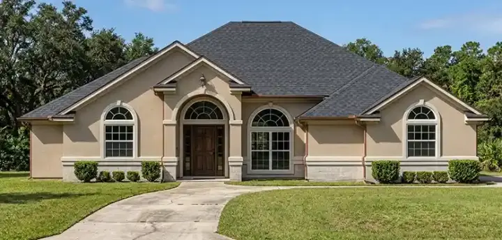 Mediterranean house plans 71-260 - front exterior, 2,041 sq ft, 3 bed, 2 bath house plans | Monster House Plans