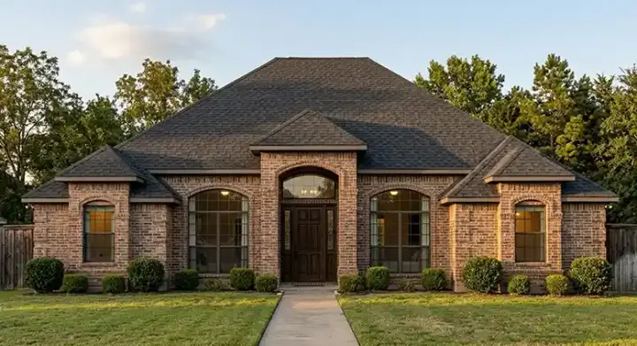 European house plans 71-265 - front exterior, 2,082 sq ft, 3 bed, 2 bath house plans | Monster House Plans